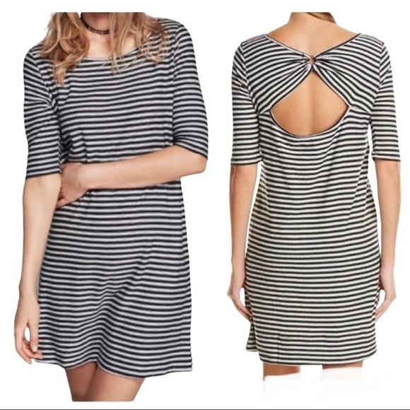 Free People Striped Mini Dress - Picture 1 of 4